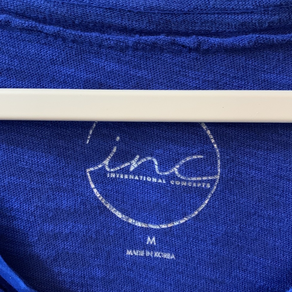 πLAST CHANCE BEFORE DONATING!π INC royal blue tee, size medium - Picture 3 of 3